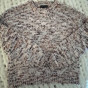 Love Ellie Women's Speckled Sweater - Cream and Brown